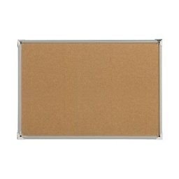 eurokraft pro Tableau d'épinglage à cadre en aluminium, liège naturel, l x h 900 x 600 mm
