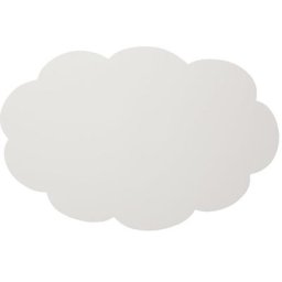 Chameleon Tableau blanc design émaillé, THOUGHTS - nuage, l x h 880 x 580 mm, blanc
