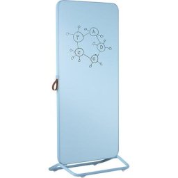 Chameleon Tableau design mobile, surface en verre, l x h 887 x 1924 mm, bleu