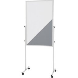 MAUL Tableau de conférence MAULsolid, tableau blanc / feutre gris, h x l tableau 1200 x 750 mm