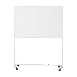 eurokraft basic Tableau blanc avec châssis roulant, acier peint, l x h 1500 x 1000 mm