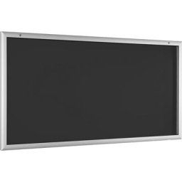 Vitrine d'affichage pour l'intérieur et l'extérieur, ouverture porte 180° vers le bas, format extra-grand l x h 2000 x 1025 mm, paroi arrière anthracite RAL 7016