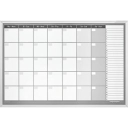 magnetoplan Planning mensuel type CC, avec kit d'accessoires, semaine de 7 jours, acier émaillé, l x h 920 x 625 mm
