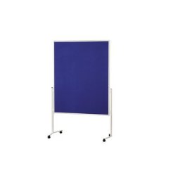 magnetoplan Tableau de conférence à cadre blanc, en une partie, feutre bleu