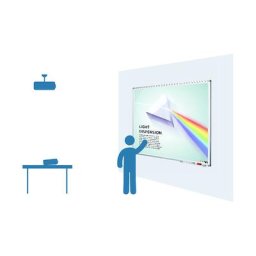 eurokraft pro Écran de projection, émaillé extra mat, l x h 1920 x 1200 mm