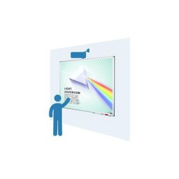 eurokraft pro Écran de projection, émaillé légèrement mat, l x h 2670 x 1500 mm