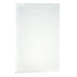 Bloc-papier pour tableaux de conférence, format 650 x 1000 mm, lot de 5 blocs de 20 feuilles