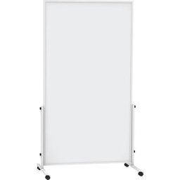 MAUL Tableau blanc mobile MAUL®solid easy2move, h x p 1965 x 640 mm, blanc, h x l tableau 1800 x 1000 mm