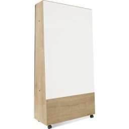 Tableau blanc mobile NATURAL, version PRO - tôle d'acier peinte, l x h tableau 1000 x 1500 mm