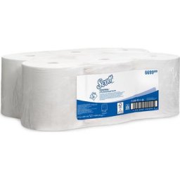 Kimberly-Clark Serviettes papier Scott® CONTROL™, Airflex™, lot de 6 rouleaux de 200 m, 2 plis