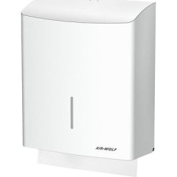 AIR-WOLF Distributeur de serviettes papier en inox, pour env. 600 serviettes pliées, inox blanc