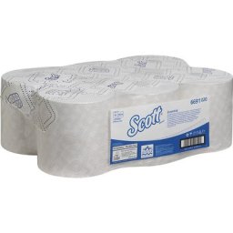 Kimberly-Clark Serviettes papier Scott® ESSENTIAL™, Airflex™, lot de 6 rouleaux de 350 m, 1 pli