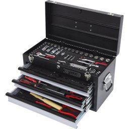 KS Tools Kit d'outils universel CHROMEplus 1/4'' + 3/8'', 99 éléments, commutable