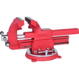 KS Tools Étau à mâchoires parallèles avec plateau tournant, longueur de la mâchoire 120 mm, avec mâchoires de serrage pour tuyaux