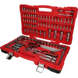 KS Tools Jeu de clés à douilles 1/4'' + 1/2'' CHROMEplus, 151 éléments, FlankTraction