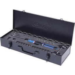 KS Tools Jeu de clés dynamométriques à crans ERGOTORQUE®precision avec bouton tournant, 1/4'', 32 pièces, 5 - 25 Nm