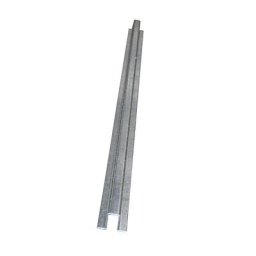 eurokraft pro Pièce de jonction pour cuve plate extra-basse en acier, largeur 55 mm, galvanisé, longueur 1350 mm