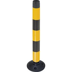 Potelet FlexPin, hauteur 1000 mm, jaune / noir réfléchissant, à partir de 10 pièces