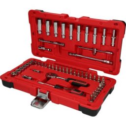 KS Tools Jeu de clés à douilles 1/4'' CHROMEplus, 52 éléments, traction latérale