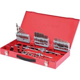 KS Tools Jeu d'outils de taraudage HSS, 44 éléments, cassette industrielle