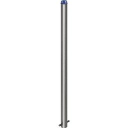 Potelet en inox, avec tête pour chaîne, à sceller dans du béton, Ø 60 mm