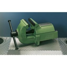 Étau parallèle LEINEN JUNIOR, fonte grise, vert, largeur mâchoires 125 mm