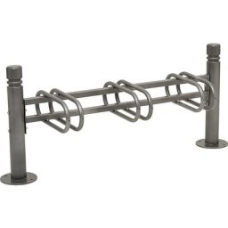 PROCITY Support cycles CITY, 3 emplacements, simple face, gris