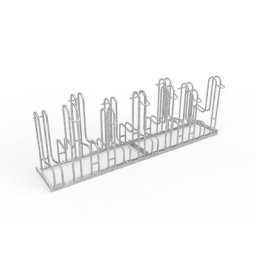 Support cycles vertical, double face, 12 emplacements, largeur des pneus max. 55 mm