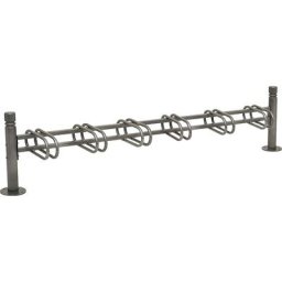 PROCITY Support cycles CITY, 6 emplacements, simple face, gris