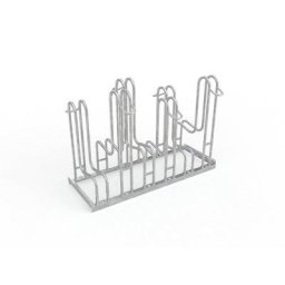 Support cycles vertical, double face, 6 emplacements, largeur des pneus max. 55 mm