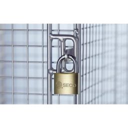Cadenas, largeur 40 mm, verrouillage double, avec jeu de 2 clés, lot de 12