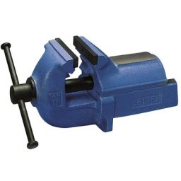 Étau parallèle LEINEN JUNIOR, fonte grise, bleu, largeur mâchoires 125 mm