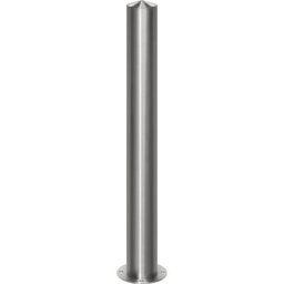 Potelet en inox, à tête pointue, à cheviller au sol, Ø 102 mm, fixe