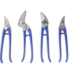 Kit de cisailles IDEAL, 4 cisailles à poinçonner, pour tôles et pour coupes droites et continues, dans un carton