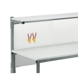 Treston Kit de support pour plaque perforée, sur poste de travail à superstructure, avec superstructure