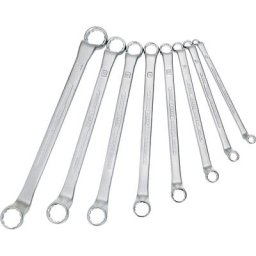 HAZET Jeu de clés polygonales doubles, 8 éléments, chromé, conforme DIN838, ISO10104