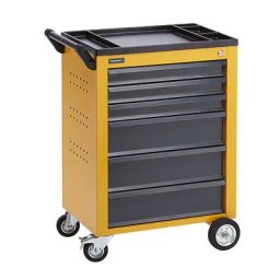 eurokraft pro Servante d'atelier, 6 tiroirs à blocage individuel, h x l x p 930 x 630 x 410 mm, jaune
