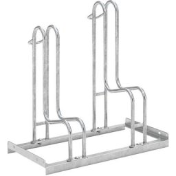 Support cycles vertical, simple face, 2 emplacements, largeur des pneus max. 55 mm