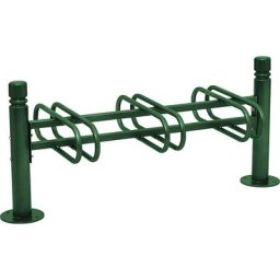 PROCITY Support cycles CITY, 6 emplacements, double face, vert mousse