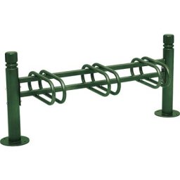 PROCITY Support cycles CITY, 3 emplacements, simple face, vert mousse