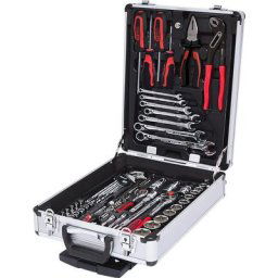 KS Tools Kit d'outils CHROMEplus 1/4'' + 1/2'', 90 éléments, traction latérale