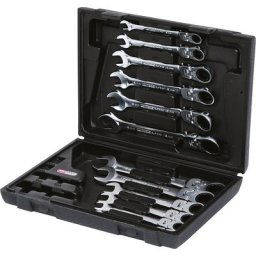 KS Tools Jeu de clés polygonales doubles CHROMEplus, métrique, dans un coffret, 12 éléments