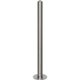 Potelet en inox, à tête pointue, à cheviller au sol, Ø 60 mm, fixe