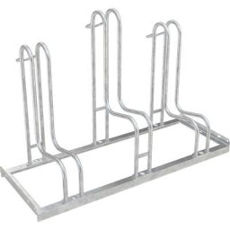 Support cycles vertical, simple face, 3 emplacements, largeur des pneus max. 55 mm
