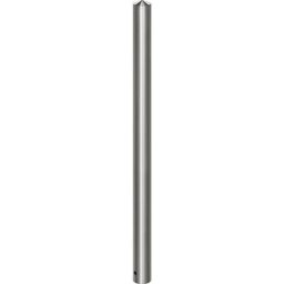 Potelet en inox, à tête pointue, à sceller dans du béton avec douille de sol, Ø 76 mm, amovible