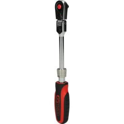 KS Tools Cliquet réversible inclinable télescopique 1/4'' SlimPOWER, 72 dents, longueur 150 - 200 mm
