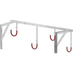 eurokraft basic Support mural pour cycles, pour fixation murale, longueur 1170 mm, à partir de 2 pièces