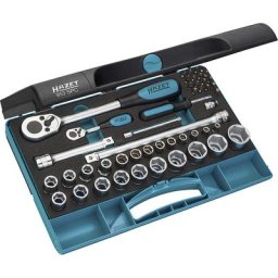 HAZET Jeu de clés à douilles, largeur 355 mm, 1/2 pouce, 47 éléments