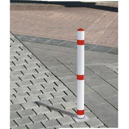 Potelet en plastique, à bétonner, avec tête pointue