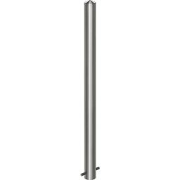 Potelet en inox, à tête pointue, à sceller dans du béton, Ø 76 mm